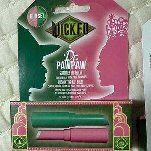 Wicked Glimmer Lip Balm Duo Set - Green (ph color changing) and Pink(shimmer)
